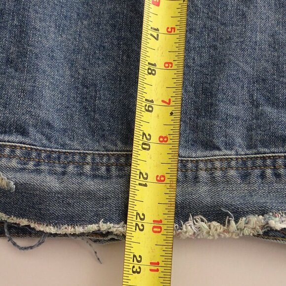 Judy Blue Distressed Ripped Denim Jacket Women Size 3XL Button Up  JB7817 - Picture 12 of 12